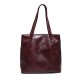 Retro Tote Bag Fashion PU Stitching Shoulder Bag